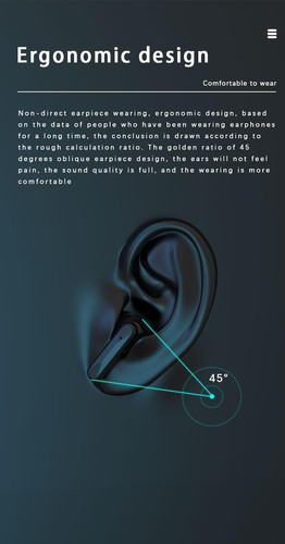 `Mirror BT 5.2 Słuchawki bezprzewodowe ze stereofonicznymi słuchawkami sportowymi LED Waterdic - Zdjęcie 6 z 20
