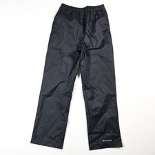 Columbia Kids Black Omni Tech Rain Pants Waterproof Windproof Small 8 Outdoor