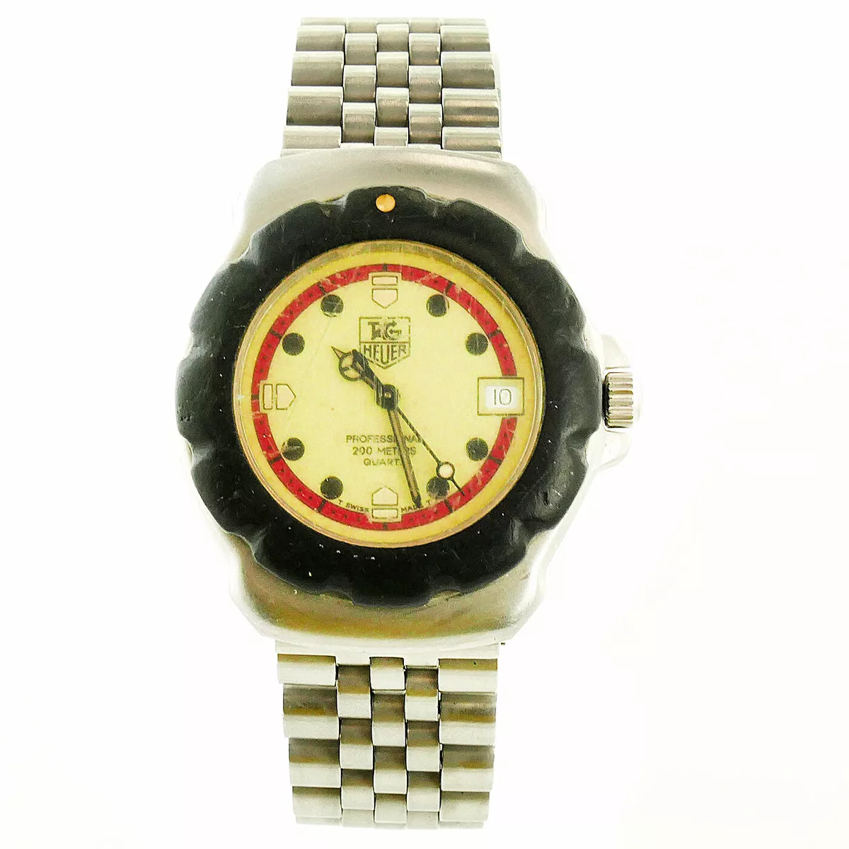 TAG HEUER WA1211 FORMULA 1 BLACK BEZEL LUME DIAL S.S. WATCH FOR