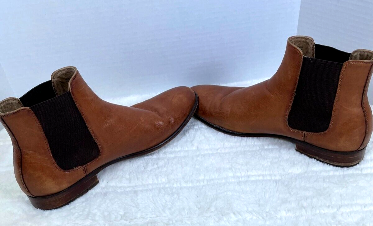 ALDO Mens Aradowen Chelsea Leather Boots Size 10.5 Brown  display picture 2