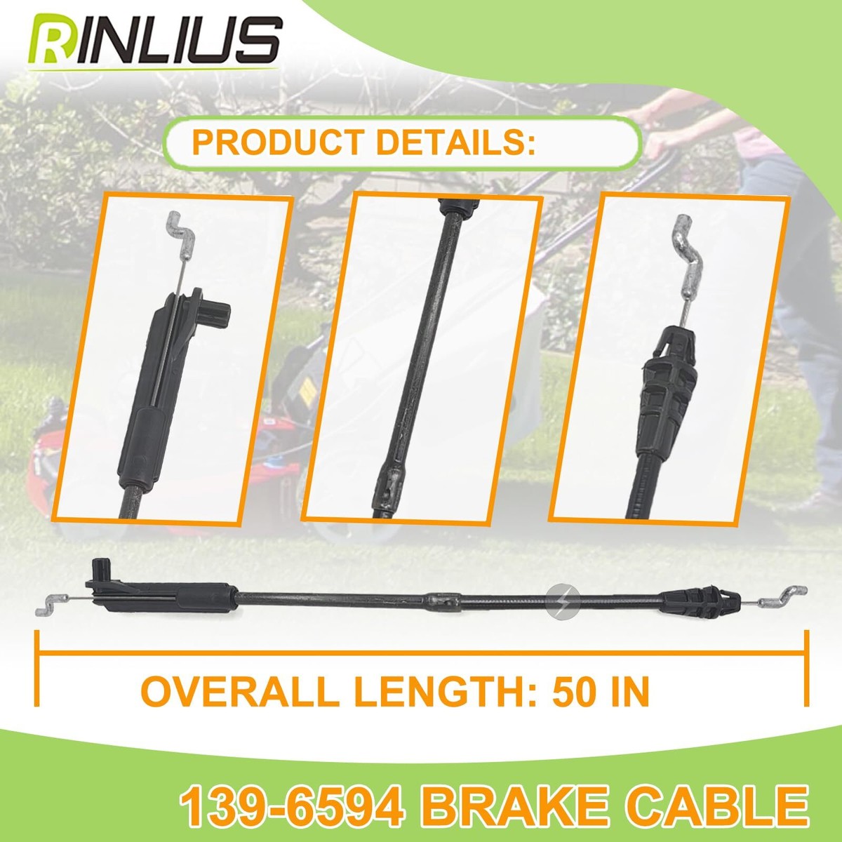 139-6594 Brake Cable for Toro Recycler 21462 21464 21465 21466