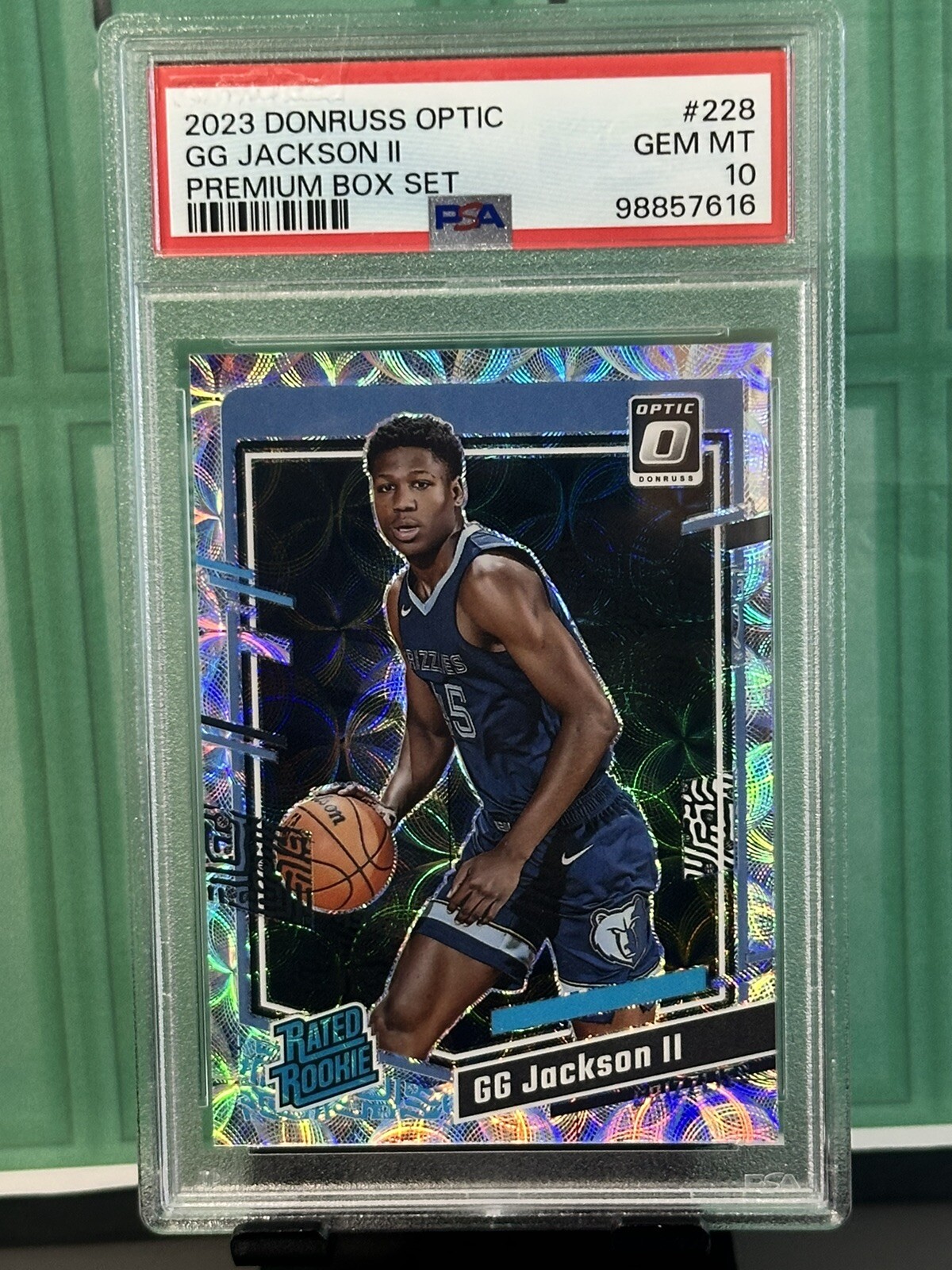 2023-24 Donruss Optic GG Jackson II Rookie RC #228 Premium Box Set /249 PSA 10