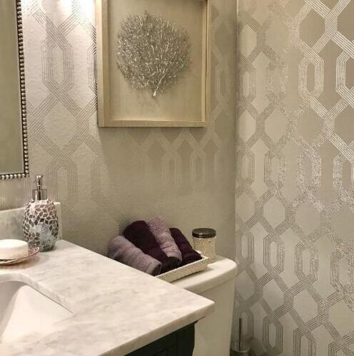 York Wallcoverings Y6221201 Modern Classic Pattern Viva Lounge Wallpaper Beige - Bild 3 von 3