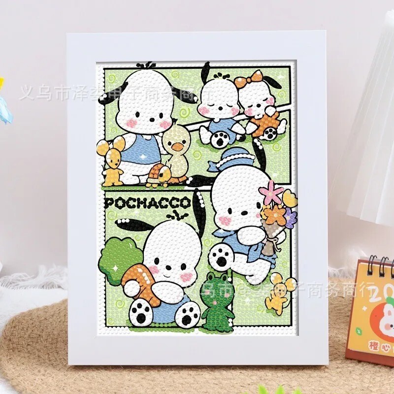 Sanrio 5D Diamond Art Painting DIY Kit with Frame-Pochacco NEW | eBay
