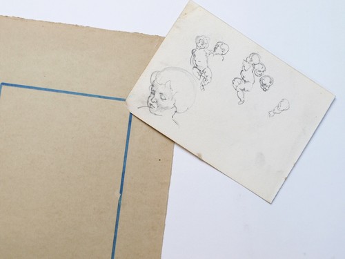 Giorgio Matteo Aicardi (Italian 1891- 1984) Pencil drawings of cherubs 1915 - Picture 4 of 4