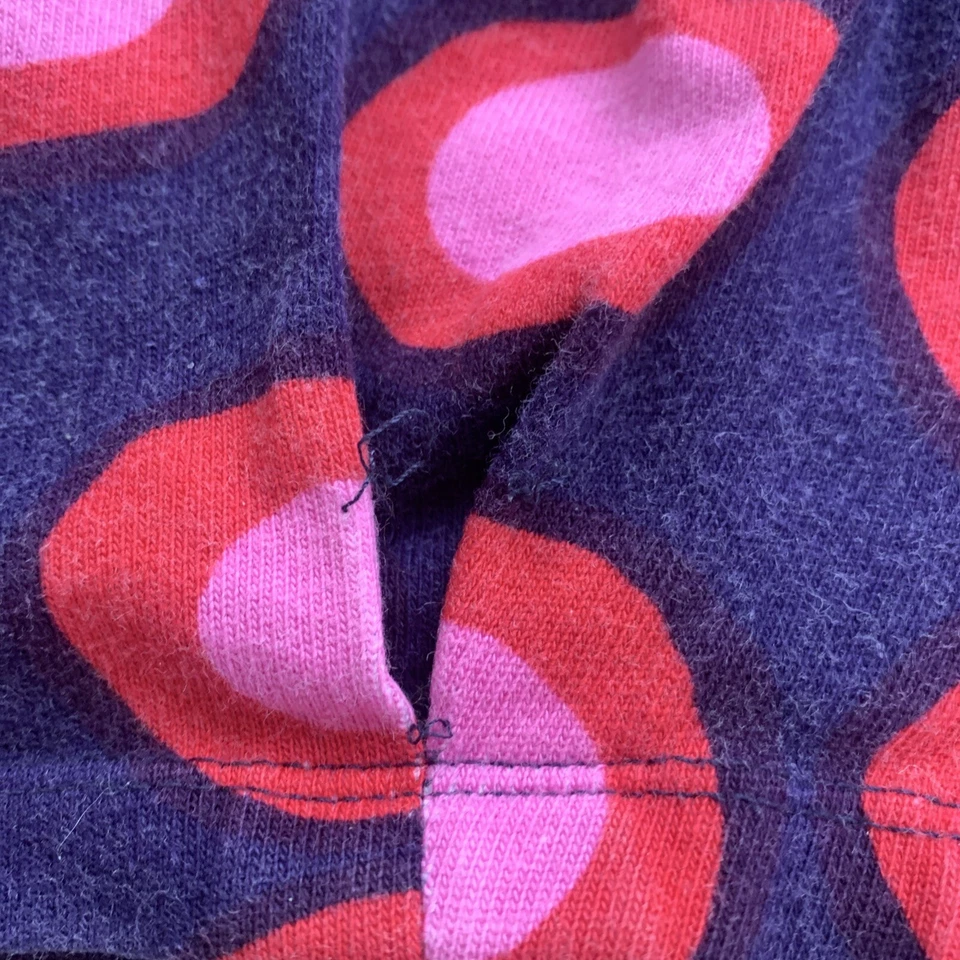 Vestido túnica MARIMEKKO niñas tricot algodón rojo rosa azul talla 98 3 años círculos Foto 4 de 4