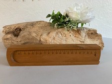 325⚜️ Ancien Plumier D'écolier en Bois Déco École Bureau Vintage Longueur 24 Cm