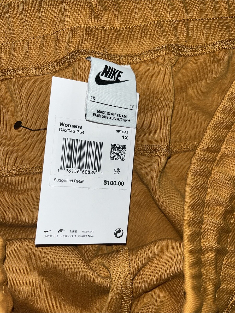 Nike STANDARD FIT High Rise Sweatpant Msrp $100 Plus Size 1 X dark