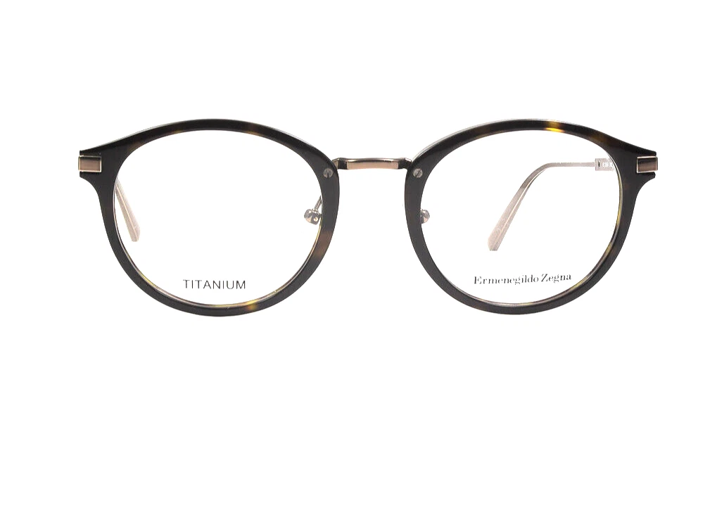ERMENEGILDO ZEGNA Eyeglasses EZ 5064 Titanium Brown Copper 052 Size 49 21 145
