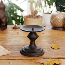 Antiker Gusseisen Kerzenständer 3,7 Zoll Hoch Esszimmer Kerzenhalter Wohnkultur