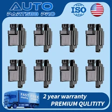 8Pcs Square High Ignition Coils For Chevy GMC 4.8L 5.3L 6.0L UF271 D581 12558693