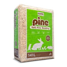 PetsPick Kiln Dried Soft Pine Bedding For Small Pets, 141L