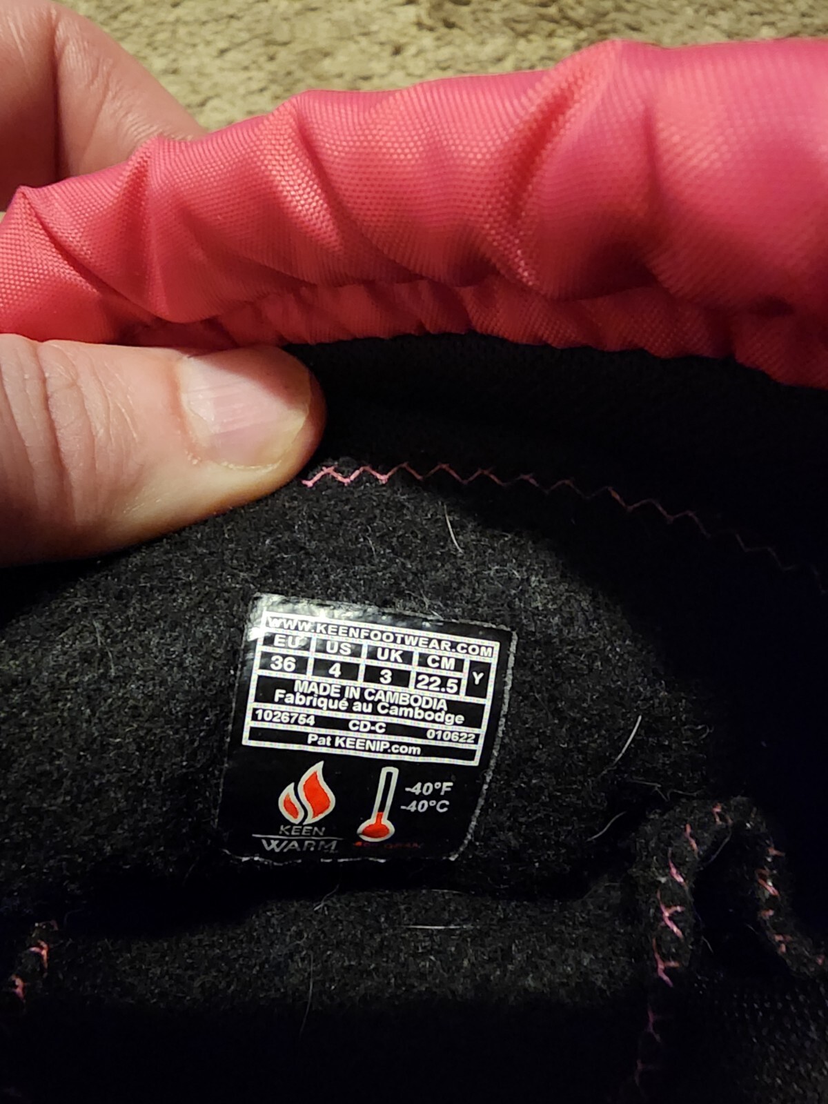 Stivali da neve KEEN bambini troll invernali isolati impermeabili rosa fucsia taglia 4