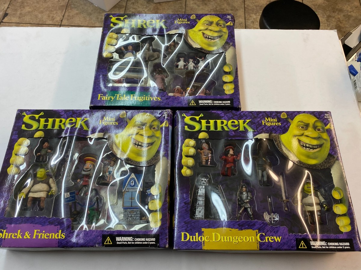 SF・ファンタジー・ホラー McFarlane Toys/SHREK set of 5 Shrek 2001 McFarlane Figures (Shrek, Knight Shrek, Donkey