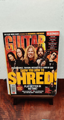Guitar World Magazine January 2007 show you how to shred with poster HTF poster