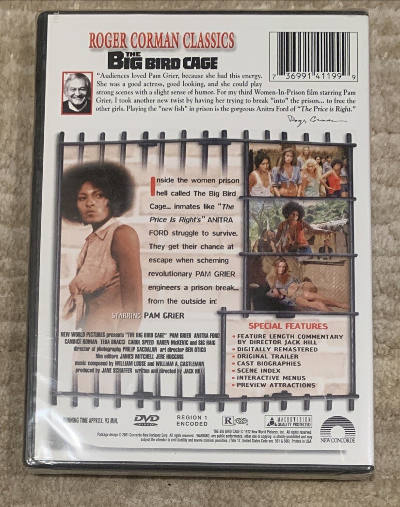 NEW** The Big Bird Cage DVD - Special Edition Pam Grier
