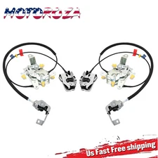 L&R Rear Door Latch Lock Cable Extended Cab For 99-07 Ford F250 F350 Super Duty