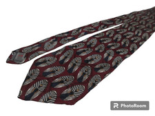 VTG Robert Talbott Tie Hand Sewn Finest Silk Maroon Made in USA Mens Nordstrom