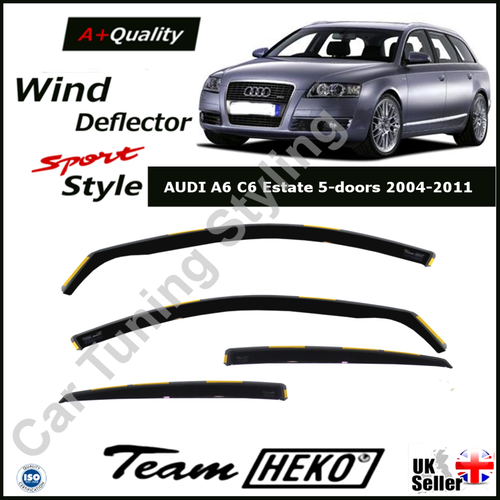 AUDI A6 C6 Estate or A6 Allroad 5doors 20042011 4pc Wind Deflectors