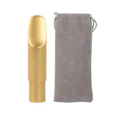 Yibuy Golden Metal Mouthpiece 6# Replacement Set for Alto E Flat Saxophone