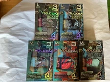 Volcom 3 Pack Flexible Fit Boxer Briefs Microfiber New Men 6.25 Inseam Patterns
