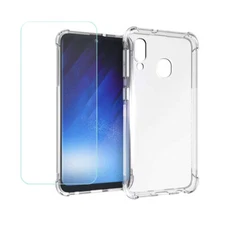 For Samsung Galaxy A20e Case Shockproof Soft TPU Back Cover+Screen Protector
