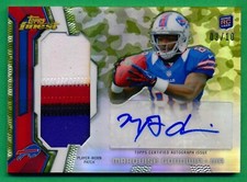 2013 Finest MARQUISE GOODWIN ROOKIE PATCH Auto AUTOGRAPH CAMO REFRACTOR 03/10