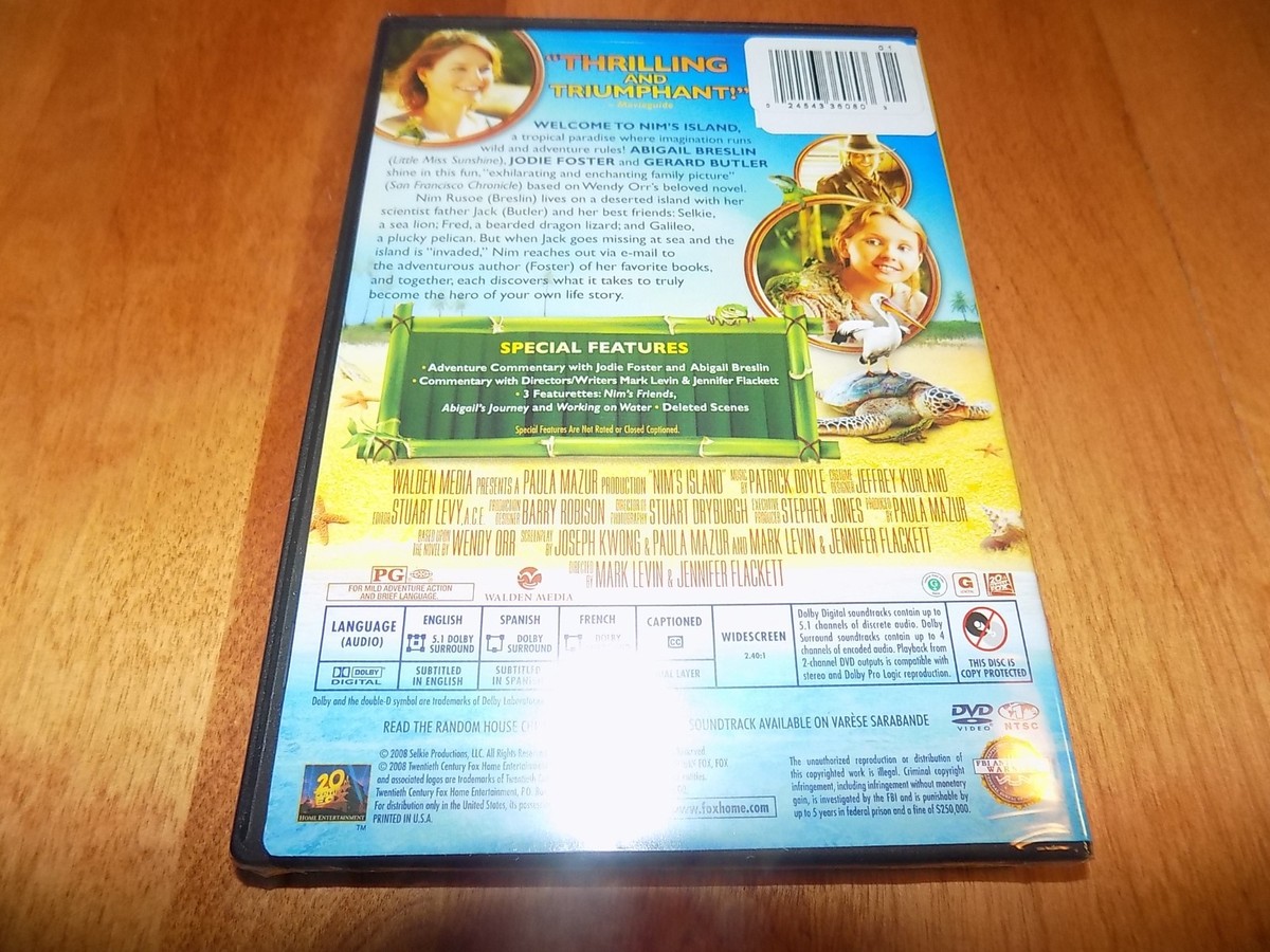 NIM'S ISLAND Jodie Foster Gerard Butler Abigail Breslin Widescreen