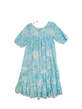 Two Potato of Laguna Beach Vintage 70s Blue Sun Dress No size.. measurements