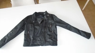 veste levis noir fille 12 Ans blouson perfecto cuir jean - Photo 1/4