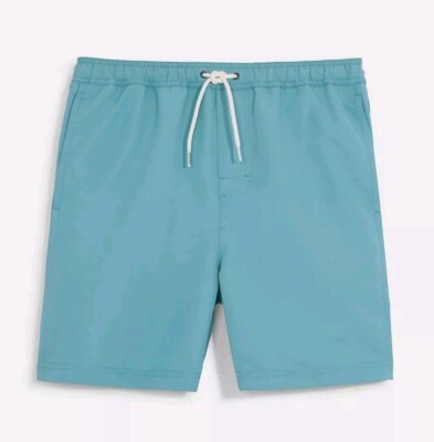 NWT COACH MAGIC PRINT SIGNATURE SWIM TRUNKS C9512 MENS XXL 2XL BLUE TEAL