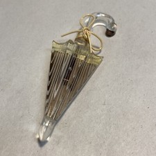 VINTAGE LUCITE FIGURAL UMBRELLA PARISOL W/RIBBON BOW STRING