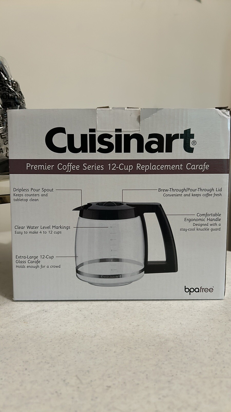 New Cusinart Replacement Coffee Maker Carafe Pitcher Glass DCC1200 PRC