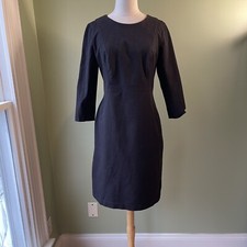 Banana Republic Womens Black Stretch 3/4 Sleeves Career Sheath Dress -  Size 10
