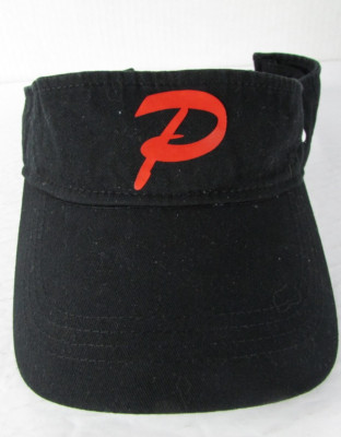 Unisex Anvil  ''P'' Black Golf Sun Visor Cap Hat Adjustable