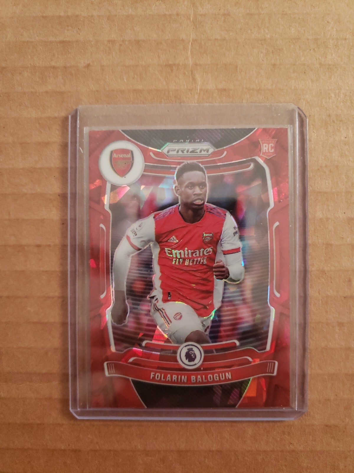 2021-22 Prizm Epl Folarin Balogun Red Ice Prizm Rc #208