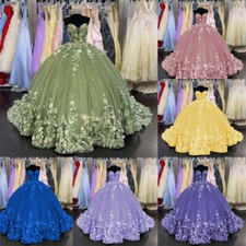 Princess Quinceanera Dresses Lace Appliques Sleeveless Sweet 15 16 Ball Gowns