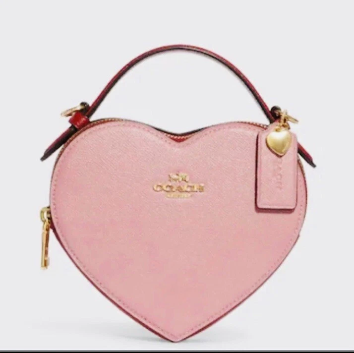 Coach Heart Crossbody True Pink