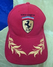 FERRARI FORMULA 1 RACING TEAM WORLD CHAMPION GRAND PRIX RARE BASEBALL CAP