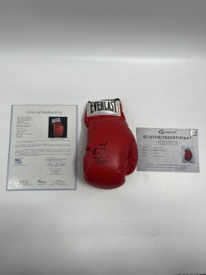 Boxhandschuh George Foreman signiert Unterschrift Autogramm Boxen 