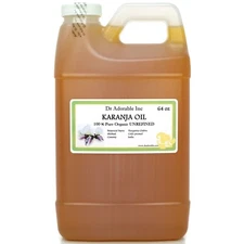 64 Oz Premium Best Karanja Oil Pure Organic Cold Pressed High Quality Antiseptic