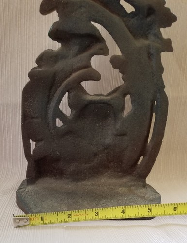 Antiqeu Fox Hunt Cast Iron Doorstop, JZH 1949, Union Co. - Picture 7 of 9