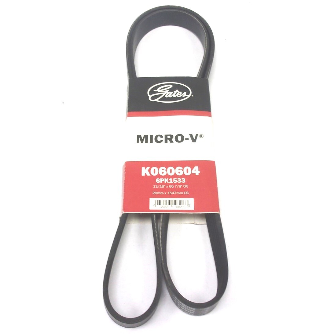 K060604 NEW GATES SERPENTINE MICRO-V BELT 6PK1533 60-7/8