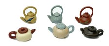 Mini Clay Teapots With Lids 1-2 Lot Of 6 Cute Unique Collector Rare Different