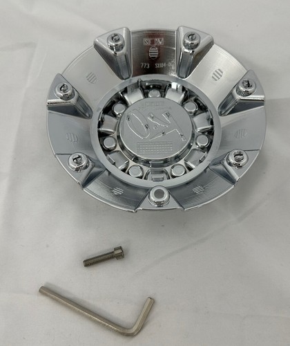 KO WHEELS ANACONDA 840 CHROME WHEEL RIM CENTER CAP 773 S1104-06 773 S1104-04 - Picture 2 of 5