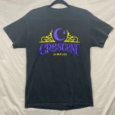 Crescent Simples T-Shirt Black Size | L