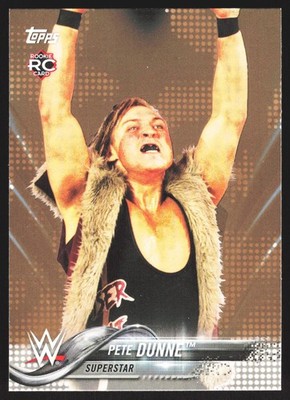 2018 Topps WWE Bronze Pete Dunne #74 RC Rookie