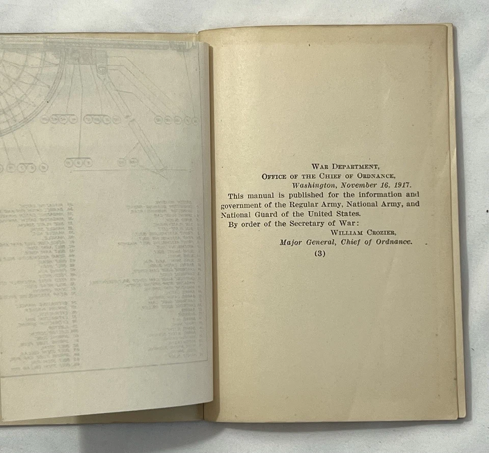 Original “Manual de la ametralladora Chauchat, modelo de 1915.” Como nuevo. Foto 4 de 4