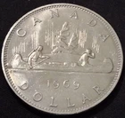 1969 Canada $1 Voyageur Dollar - Elizabeth II