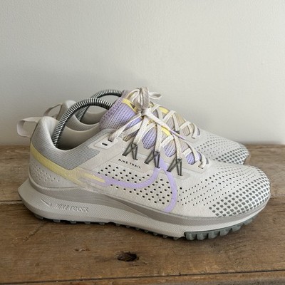 Nike React Pegasus Trail 4 Women's Size 10 Running Shoe Tan Purple FZ5060-095